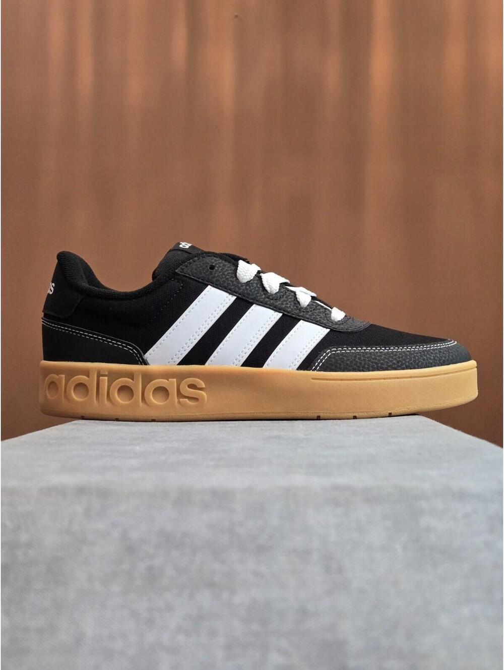 adidas Breakbase - Black White Gum (JR9782) Size 5.5Y 6.5W